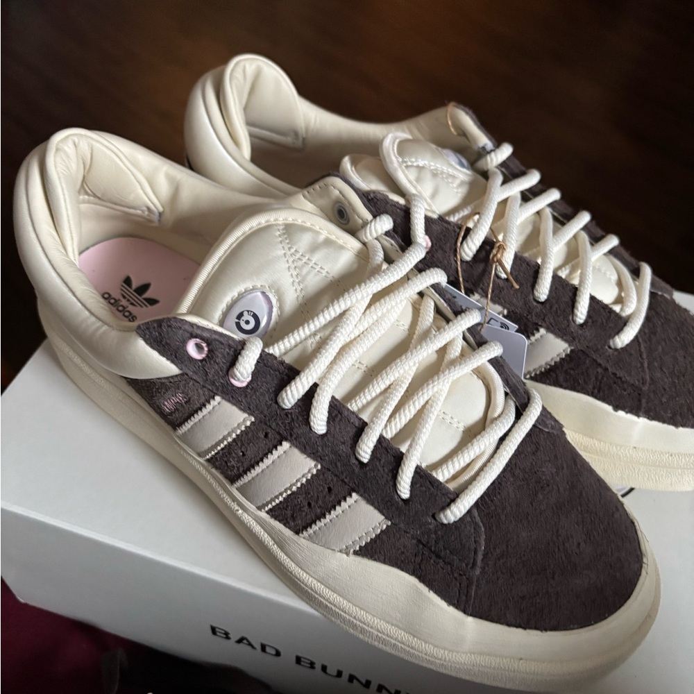 COPY - Adidas Bad Bunny Brown and White Sneakers